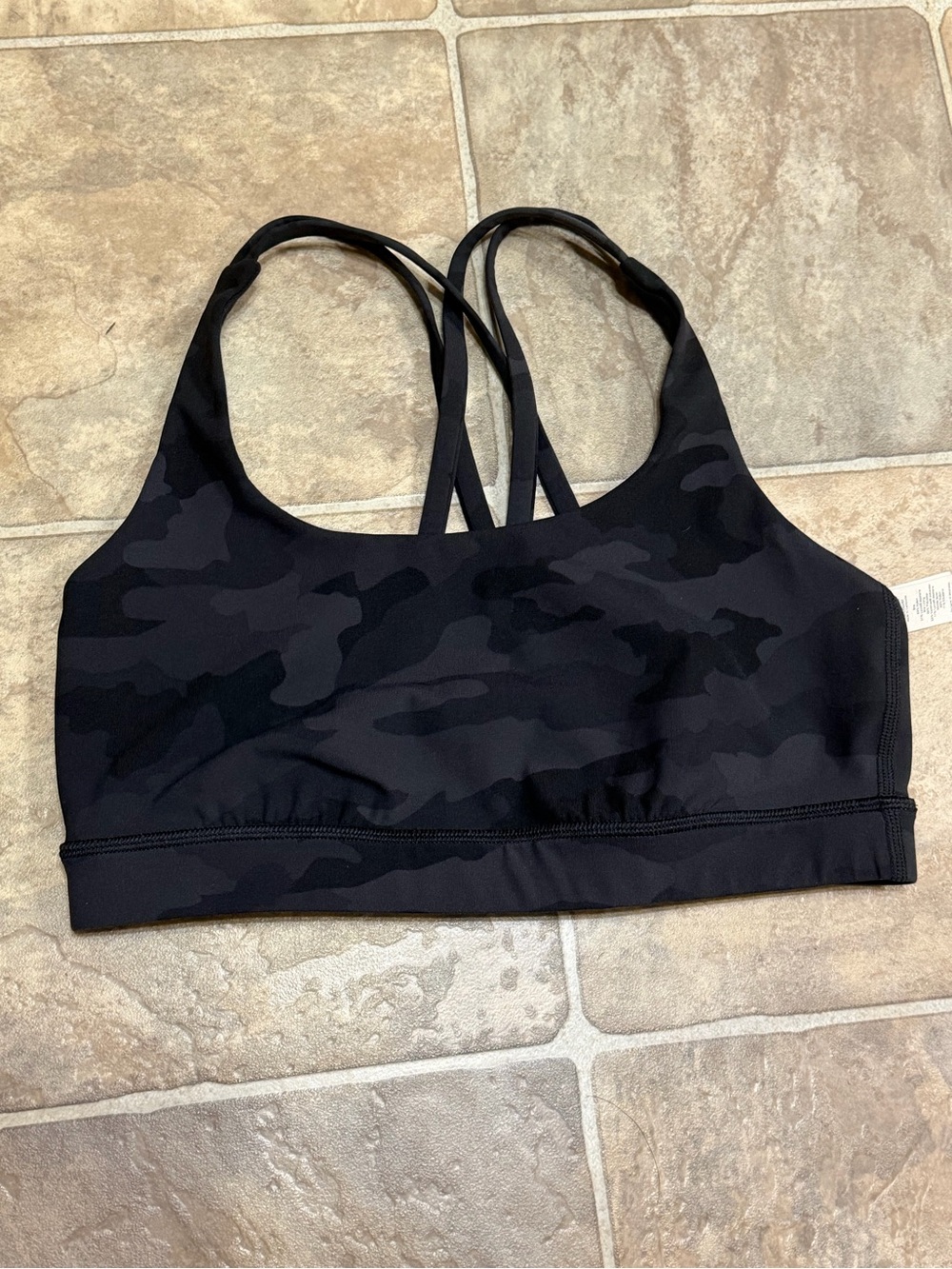 Lululemon Camouflage Strappy Sports Bra 8